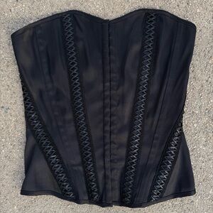Charlotte Russe lace up Bustier Corset Size M/L